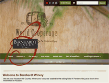 Tablet Screenshot of bernhardtwinery.com